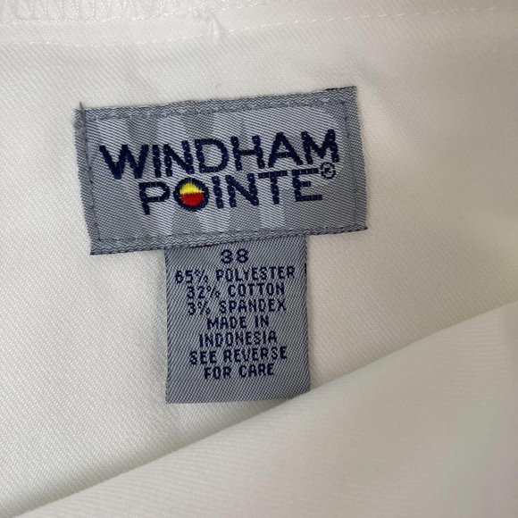 Windam Pointe White Flat Front Shorts 38 - Picture 9 of 10